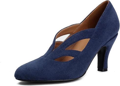 Women's Mary Jane Close Round Toe Vintage 1950s Gatsby Heels Retro 1920s Victorian Pumps 1930s Shoes in Kuwait