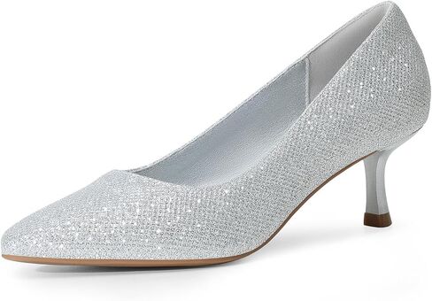 DREAM PAIRS Women's Pumps Closed Toe Pointed Toe Kitten Heels for Women Party Dance Wedding Dress Shoes for Women in Saudi Arabia