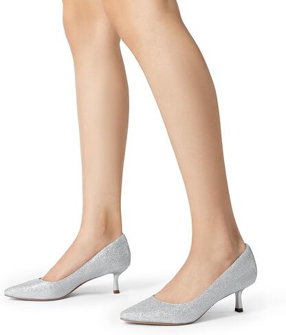 DREAM PAIRS Women's Pumps Closed Toe Pointed Toe Kitten Heels for Women Party Dance Wedding Dress Shoes for Women in Saudi Arabia