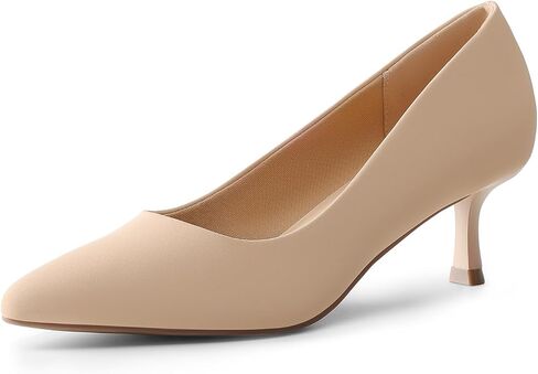 DREAM PAIRS Women's Pumps Closed Toe Pointed Toe Kitten Heels for Women Party Dance Wedding Dress Shoes for Women in Saudi Arabia