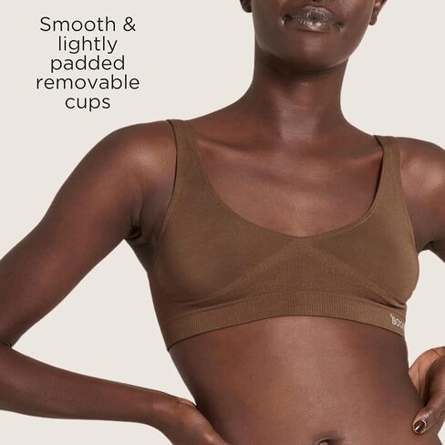 Boody Body EcoWear Women's Padded Shaper Bra, Wireless, Seamless Stretch, Soft Breathable, Viscose Made from Bamboo in Kuwait