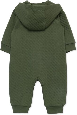 Little Me Simply Essential Solids Gender Neutral Organic Cotton Blend Hooded Coverall, 3 Months - 12 Months in Saudi Arabia