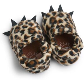 Baby Boys Girls Bear PAW Animal Slipper Boots Toddler Infant Crib Shoes First Walking Prewalker Shoes, Anti-Slip Soft Sole Sneaker, Plush Furry House Slippers for