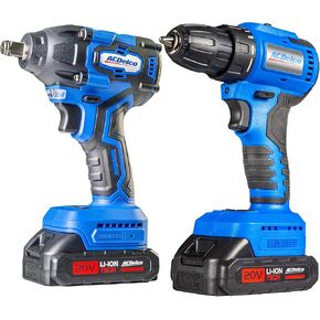 ACDELCO ARI20132-K1 20V Cordless Drill ، برنامج تشغيل التأثير ، مثقاب التأثير ، مجموعة التحرير والسرد أداة للأداة ، مجموعة طاقة بدون فرش مع بطاريتين وشاحن مشمولة in Kuwait