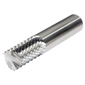 Micro 100 RDE-110 End Mill - Diamond Cut - Fish Tail, 1/2" Cutter Dia, 1" LOC, 1/2" Shank Dia, 3" OAL, Uncoated