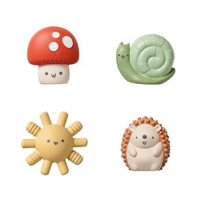Itzy Ritzy Squirt Bath Toys - Set of 4 Water Squirting Bath Toy Characters