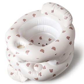 TDTOK Upgraded Inflatable Baby Seat for 3 Months and Up, Outdoor Baby Seat with Built-in Air Bump Blow Up Learning Sit with Back Support