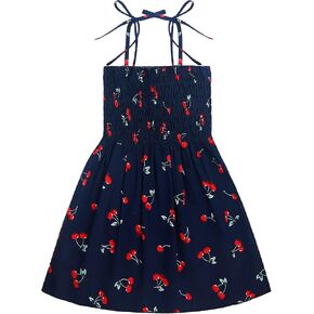Toddler Baby Girl Dresses Sleeveless Spaghetti Straps Floral Princess Sundress Summer Clothes Outfits