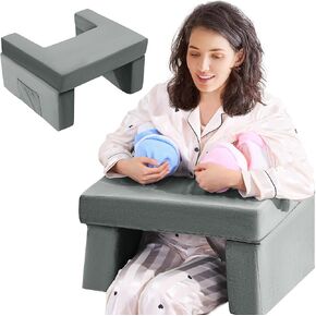 BALAPET Twin Nursing Pillows for Breastfeeding with Removable Cover Breastfeeding Pillow for Twins Ergonomic Breastfeeding Pillow for Ultimate Support Adjustable Nursing Pillow with Handy Side Pocket