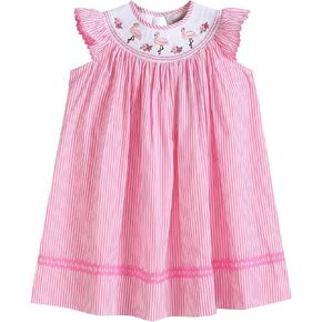 Lil cactus Baby and Girls Smocked Bishop Dress
