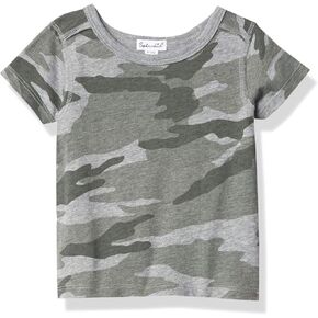 Splendid Baby Boys' Kids' Short Sleeve Top, Light Gray Heather, 3/6 mo