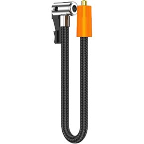 Tire Inflator Portable Air Compressor 12Inch Tire Inflator Extension Tube for 5614 Pro Max, Quick-Inflation,Threaded gas pipe 8V1 (BLACK)