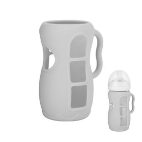 Beautyflier Silicone Sleeve for Philips Avent Natural Glass Baby Bottles with Easy Grip Handle, Baby Bottle Handle for Anti Colic Baby Bottles 8oz, Anti Breakage Baby Bottle Cover, Sleeve Only, Green
