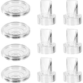 10pcs Breast Pump Replacement Parts for Momcozy S12 Pro/S9 Pro, Include 6pcs Silicone Duckbill Valves and 4pcs Silicone Diaphragms BPA-Free Wearable Breast Pump Accessories