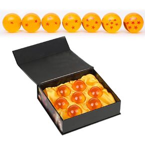 The Novel Children's Toy Dragon Transparent Play Balls Set Contains Dragon Statue + Ball 4.3cm + Acrylic Base + LED Disc+Gift box Star can be Used as Home Decoration, Birthday Gifts and Toys.