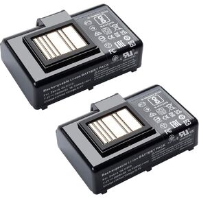 2Pack Printer battery for Zebra Printer ZQ610 QLN320 QLN220 QLN220(HC) QLN320HC ZQ500 ZQ510 ZQ520 ZQ521 ZQ610 ZQ620 ZR628 ZR638 ZQ658 ZQ668 PN BTRY-MPP-34MA1-01 P1031365-021 P1031365-025 7.4V 3400mah