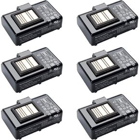 6Pack battery Replacement for Zebra Printer QLN320 QLN220 QLN220(HC) QLN320HC ZQ500 ZQ510 ZQ520 ZQ521 ZQ610 ZQ620 ZR628 ZR638 ZQ658 ZQ668 ZR658 ZR668 P1031365-021 P1031365-025 BTRY-MPP-34MA1-01 New
