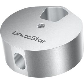 محول ترايبود Starlink Mini ، محول جبل سبيكة الألومنيوم لـ Starlink Mini 1/4 "-20 و 3/8" -16 ، أساسيات السفر ، RV ، التخييم ، الشاحنات ، الاستخدام مع محول الأنابيب/أقواس التثبيت الأخرى