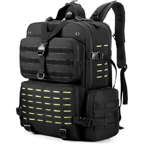 W WINTMING 45L Hiking Backpack Camping Rucksack Molle Military Backpack for Outdoor Traveling (CP Camo)