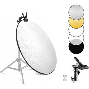 Selens 2 in 1 Foldable 17 in Light Reflecto,Collapsible Disc Photography | Reflector Silver,Gold for Portable Portrait Photography and Outdoor Lighting in Saudi Arabia