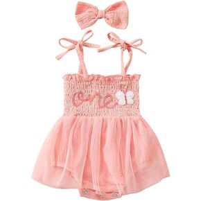 الفراشة الأولى عيد ميلاد الزي فتاة وردي واحد رومبير توتو فستان مع عقال واحد فتاة سنة واحدة عيد ميلاد الملابس حديثي الولادة الفراشة موضوع كعكة Smash Photoshoot in Kuwait