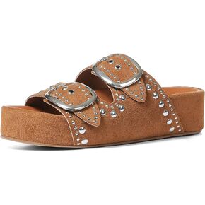 AMINUGAL Flat Sandals for Women Dressy Summer Raffia Platform Sandals Women Beach Platform Slides for Women Open Toe Straw Woven Sandals Women Buckle Womens Flat Sandals