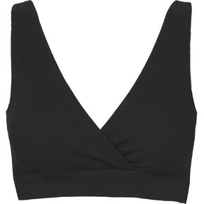 Müsli Organic Cotton Rib Triangle Nursing Bra - Soft, Wire-Free with Wide Straps & Pockets for Nursing Pads