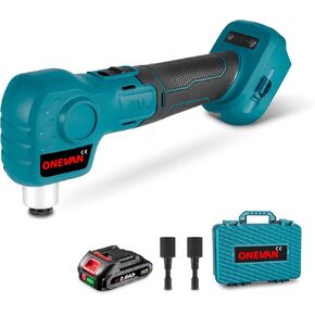 20V Auto Hammer Kit includes 2.0Ah Lithium Battery, 2 Sleeve and Carrying Case, 0-90° Adjustable Palm Nailer Cordless