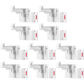TOWODE Cabinet Locks Baby Proofing Cabinets Locks Child Safety Baby Proof Drawer Locks No Drilling or Extra Screws Works with Most Cabinets, Drawers and Countertop Overhangs(10 Pack)