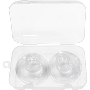 Nipple Corrector for Inverted Flat Nipple,Soft and Comfortable Nipple Suckers for Pressure Lightweight Nipple Everters for Breastfeeding (M)