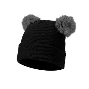 Baby Beanie Hat Toddler Infant Winter Knitted Hat Kids Soft Warm Pom Pom Beanie Cap for Boys Girls