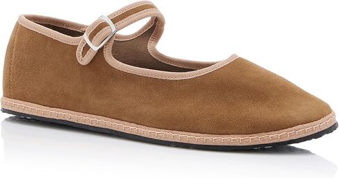 Velvet Ballet Flats for Women Cute Suede Round Toe Slip On Mary Jane Flats Casual Comfortable Ballerina Shoes in Saudi Arabia