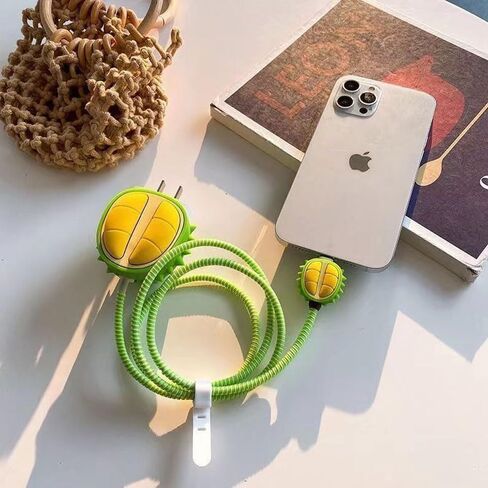ZOEAST(TM) واقي كابل كرتوني للحيوانات DIY غرزة 18 وات 20 وات شاحن USB موفر شحن البيانات وسماعات الأذن خط Bite Organizor متوافق مع جميع أجهزة iPhone 15 11 12 13 14 Pro Max وما إلى ذلك سلك USB (Stitch Basic) in Kuwait