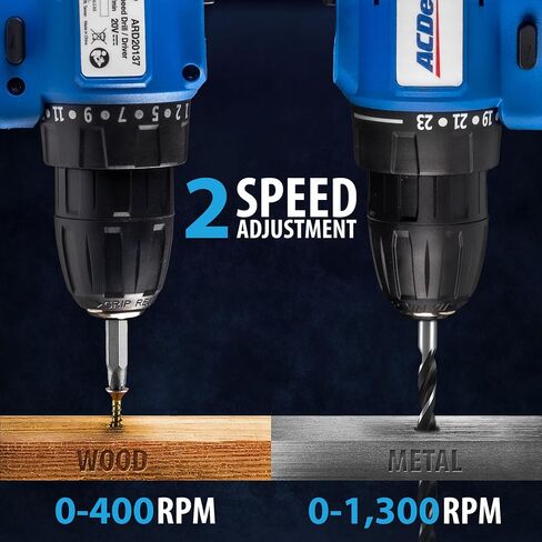ACDelco ARI20132-K1 20V Cordless Drill, Impact Driver,Impact drill, 2 Tool Power Tool Combo Kit, Brushless Power Tool Set with 2 Batteries and Charger Included in Saudi Arabia