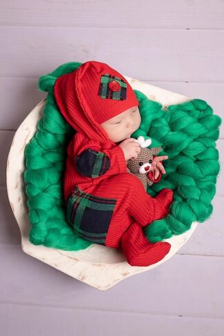 Baby Boys Girls Footies Oneisex Justborn Newborn Rebbed Romper Button Button Hat 2pcs مجموعة ملابس الأطفال in Kuwait