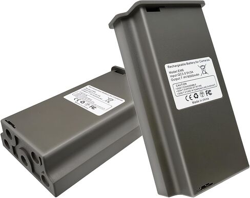 2 حزمة EM6 6000MAH LIPO LITHIUM LITHIUM TRAIL و GAME CAMERA CAMERA PACK متوافقة مع توسكام تكشف الكاميرا الصيد X Gen 3.0 ، PRO 3.0 ، X Pro ، X Gen 2.0 ، XB ، SK (تضمين كابل Type-C) in Kuwait