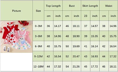 Newborn Baby Girl Valentines Outfit Long Sleeve Romper Easter Bodysuit Suspender Skirt Cute St Patricks Day Outfit in Kuwait
