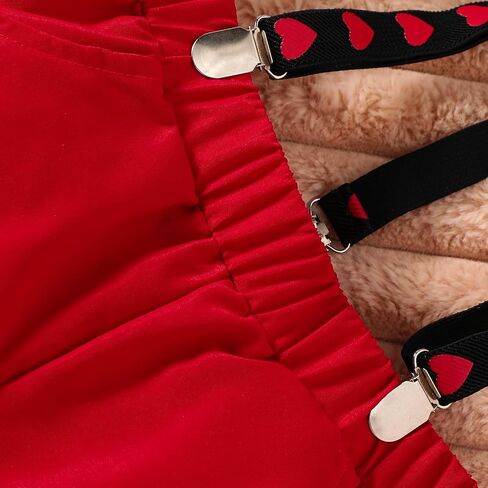 Toddler Baby Boy Valentines Day Outfit Boy Short Sleeve Love Heart Tops Bowtie Button Down Shirt Suspender Shorts Set in Saudi Arabia