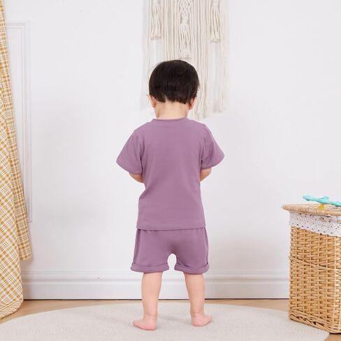 Toddler Baby Girl Summer Clothes Outfit Funny Letter T Shirt Top Short Set | Infant Baby Girl Summer Outfit Short Sleeve Funny Letter Print T Shirt Short Set Toddler Girl Clothes 6 12 18 months 2T 3T in Saudi Arabia