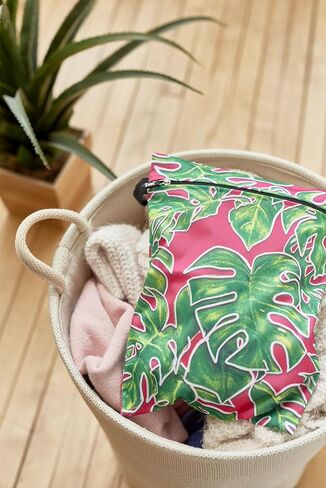 Gleener S'wet Wet/Dry Travel Laundry Bag | حمل مقاوم للماء لمعدات الصالة الرياضية السترة ، والسباحة والمناشف ، وحفازات القماش أو ملابس الأطفال ، وموزعات النظافة والإلكترونيات | حزمة من 3 (الفوضى السوداء) in Saudi Arabia