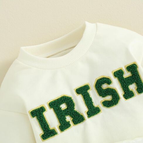 Toddler Baby Boy Girl St. Patricks Day Outfit Embroider Print Shirt Sweatshirt Pants Set St. Patricks Irish Clothes in Kuwait