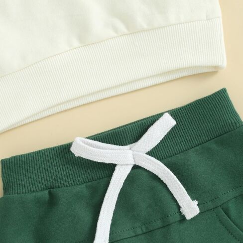 Toddler Baby Boy Girl St. Patricks Day Outfit Embroider Print Shirt Sweatshirt Pants Set St. Patricks Irish Clothes in Kuwait