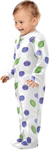 Dussdil Baby One-Piece Footies Newborn Rompers Pajamas Cotton Footed Pjs for Sleep Play Boys Girls in Kuwait