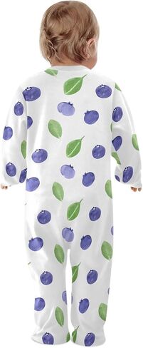 Dussdil Baby One-Piece Footies Newborn Rompers Pajamas Cotton Footed Pjs for Sleep Play Boys Girls in Kuwait