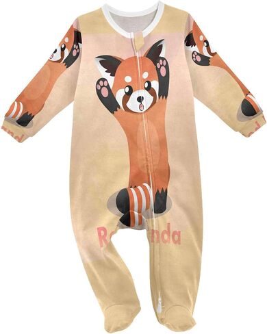 Dussdil Baby One-Piece Footies Newborn Rompers Pajamas Cotton Footed Pjs for Sleep Play Boys Girls in Kuwait