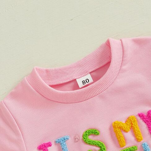 Baby Girl Birthday Outfit Embroidery Birthday Girl Shorts Sleeve Shirts and Tutu Skirts Set Baby Girl Birthday Outfit in Saudi Arabia