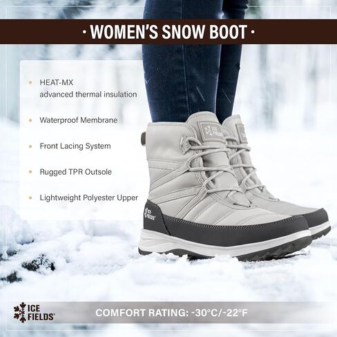 Andrea 3 Snow Winter Boots for Women, Warm, Insulated, Lace Up in Kuwait