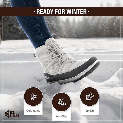 Andrea 3 Snow Winter Boots for Women, Warm, Insulated, Lace Up in Kuwait