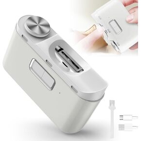 الكليف الكهربائي الأظافر ، 3 سرعات تقليم الأظافر الكهربائية التلقائي للبالغين كبار السن الأطفال مع ضوء LED ، الكليبرز الأظافر الكهربائية القابلة لإعادة الشحن للرجال in Kuwait