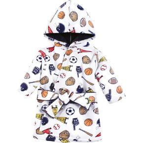 Hudson Baby Unisex Baby Mink with Faux Fur Lining Pool and Beach Robe Cover-ups
